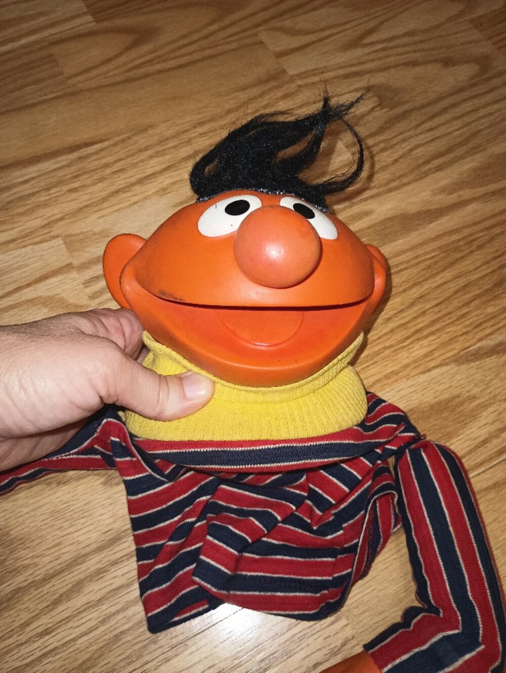 Vintage 70s Sesame Street Ernie Puppet